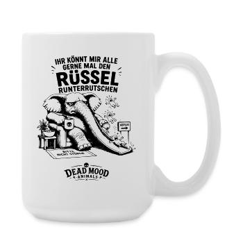 Sarkasmus-Fans, Kaffeeliebhaber & Kollegen - Große Tasse 440 ml - Weiß - Rechts
