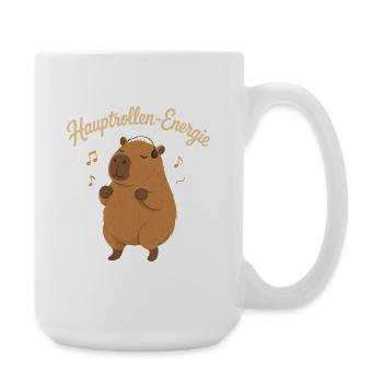 Hauptrollen-Energie Capybara - Große Tasse 440 ml - Weiß - Rechts