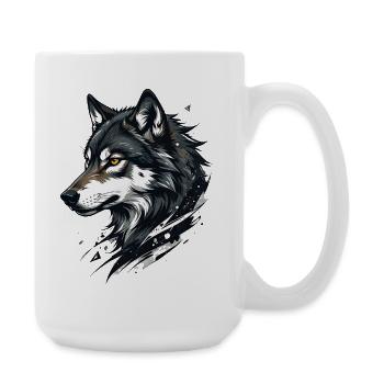 Wolfsblick Graphique - Grande tasse 440 ml - blanc - Droite