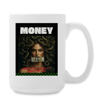 Grec méduse - Grande tasse 440 ml - blanc - Droite