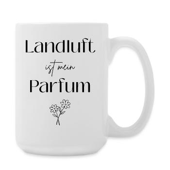 Landluft ist mein Parfum - Große Tasse 440 ml - Weiß - Rechts