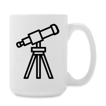 Teleskop - Große Tasse 440 ml - Weiß - Rechts