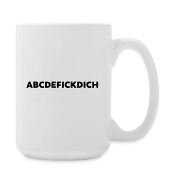 Abcdefickdich Lustiges Spruch T-Shirt - Große Tasse 440 ml - Weiß - Rechts