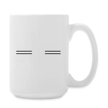 Symbol_streifen - Large Mug 440 ml - white - Right