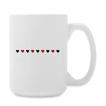 Heart Line Love - Large Mug 440 ml - white - Right