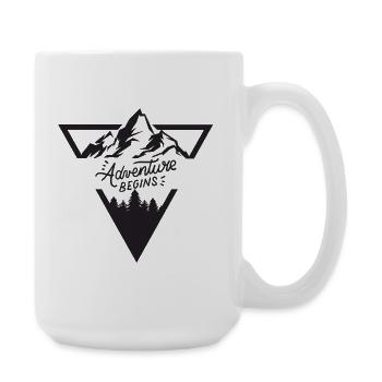 Mountain Adventure - Large Mug 440 ml - white - Right