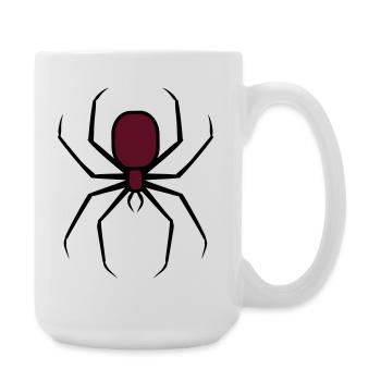 Gruselige Halloween Unheimliche Goth-Spinne 3 - Große Tasse 440 ml - Weiß - Rechts