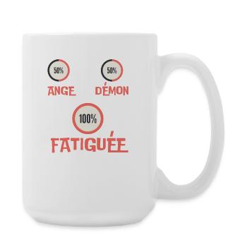 Tired - Large Mug 440 ml - white - Right