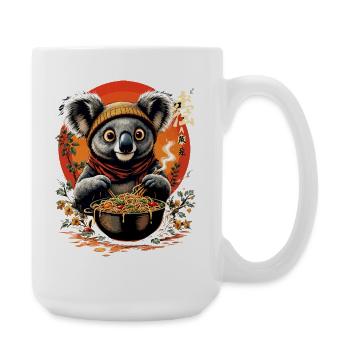 Süßes Koala Ramen Design im Kawaii-Stil Anime - Große Tasse 440 ml - Weiß - Rechts
