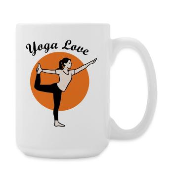 Yoga - Grande tasse 440 ml - blanc - Droite