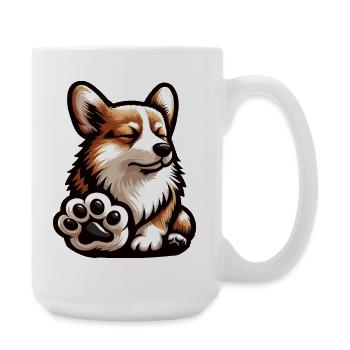 Corgi Corgis Welsh Corgi Propriétaires de Corgi Corgis - Grande tasse 440 ml - blanc - Droite