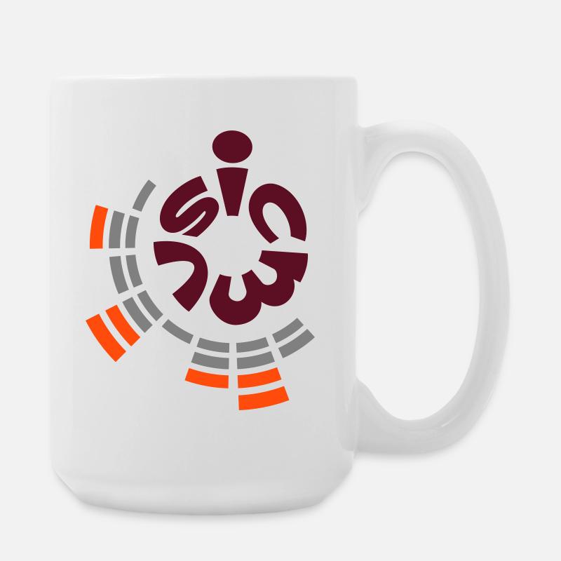 Music - Large Mug 440 ml - white