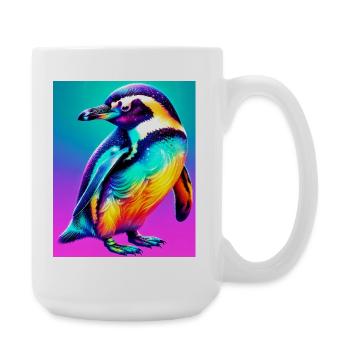 Pinguin - Große Tasse 440 ml - Weiß - Rechts