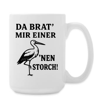 Stork roast - Large Mug 440 ml - white - Right