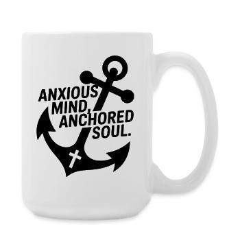 Hebrews 6 Bible Verse Jesus Faith - Large Mug 440 ml - white - Right