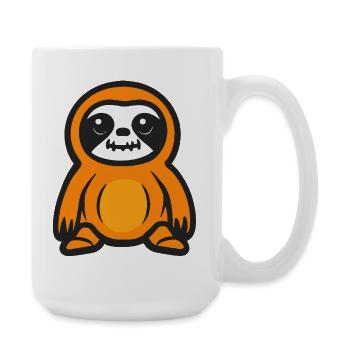 Sloth Zombie Halloween Zombie - Large Mug 440 ml - white - Right