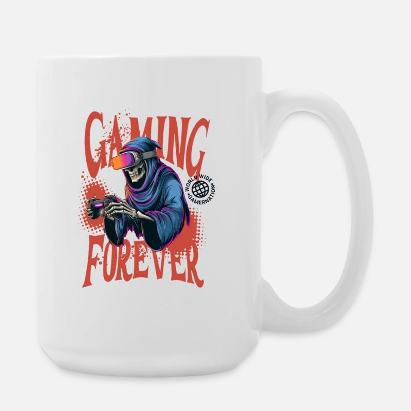 Gaming Forever – Reaper Edition - Large Mug 440 ml - white