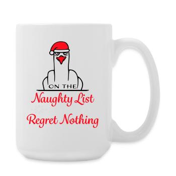 Sur la liste des vilains et je ne regrette rien Böse Möwe - Grande tasse 440 ml - blanc - Droite