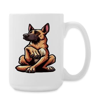 Malinois Belgian Shepherd Malinois Owner - Large Mug 440 ml - white - Right
