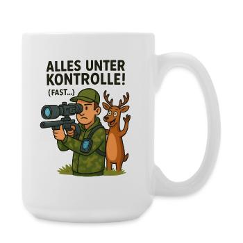 Alles Unter Kontrolle Jagd - Große Tasse 440 ml - Weiß - Rechts