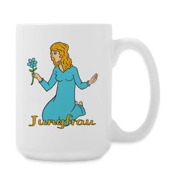 Signe du zodiaque Vierge - Grande tasse 440 ml - blanc - Droite