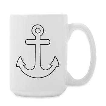 Anker Minimalist Design - Large Mug 440 ml - white - Right