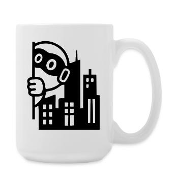 Urban Hero | Rebel in the big city - Large Mug 440 ml - white - Right