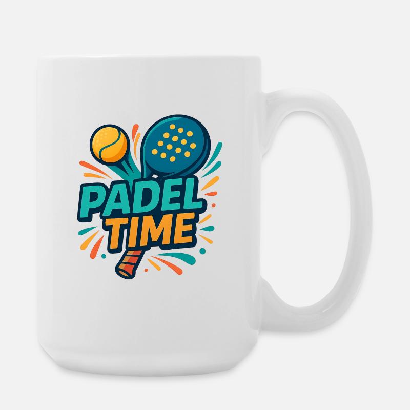 Padel Time Color Explosion - Large Mug 440 ml - white