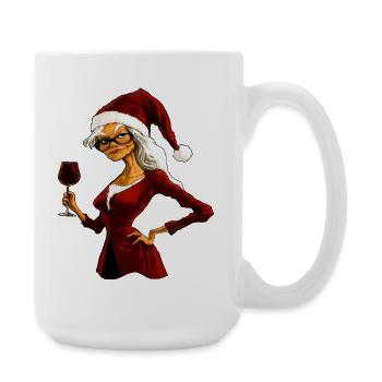 Hexen Weihnachten - Große Tasse 440 ml - Weiß - Rechts