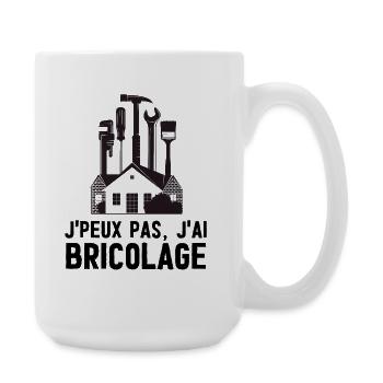 Maison Outils DIY bricolage bricoleur  - Grande tasse 440 ml - blanc - Droite