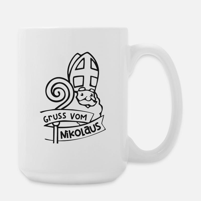 Nikolaus Gruss - Große Tasse 440 ml - Weiß