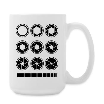 Temps d’exposition à ouverture photographie d’appareil photo - Grande tasse 440 ml - blanc - Droite