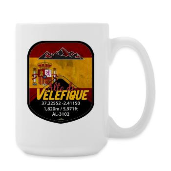 Alto de Velefique Mountain Pass Badge 01 - Large Mug 440 ml - white - Right