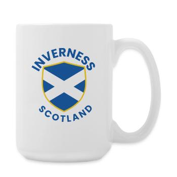 Inverness Scottish Shield - Große Tasse 440 ml - Weiß - Rechts