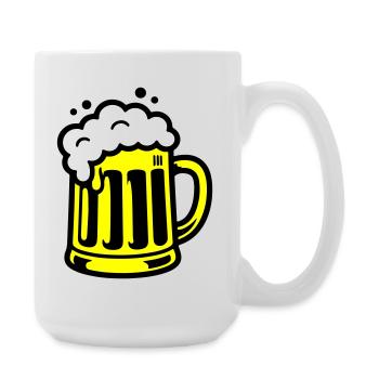 Beer Beer Mug Icon - Large Mug 440 ml - white - Right