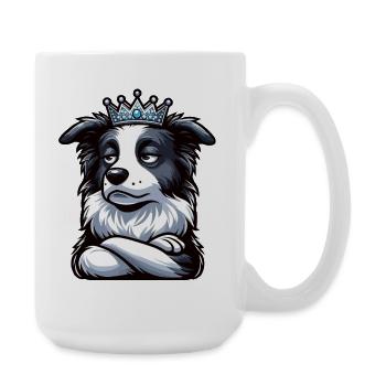 Border Collie Propriétaire Collie Amant de Collie - Grande tasse 440 ml - blanc - Droite