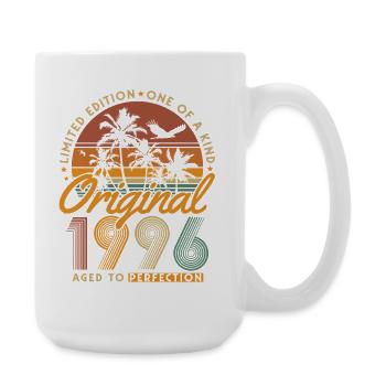 1996 Jahrgang geboren 30. Geburtstag Geschenk - Große Tasse 440 ml - Weiß - Rechts