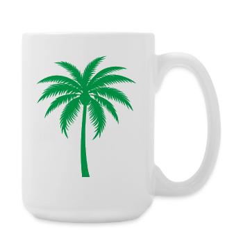 Palme - Große Tasse 440 ml - Weiß - Rechts