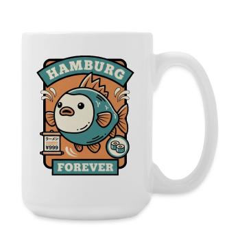 Hamburger Fischkopf de Hambourg - Grande tasse 440 ml - blanc - Droite