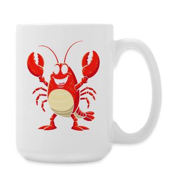 Lobster Costume Crab Sea Creature Underwater - Large Mug 440 ml - white - Right