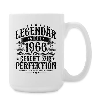 Cadeau d’anniversaire légendaire depuis 1966 - Grande tasse 440 ml - blanc - Droite