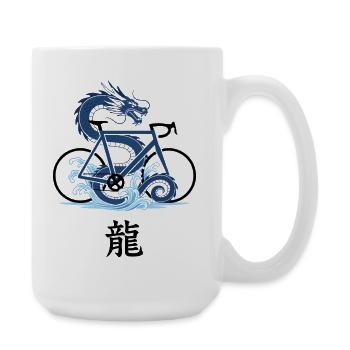Drachengezeitengeometrie - Große Tasse 440 ml - Weiß - Rechts