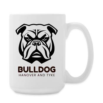 Bulldog Dog - Large Mug 440 ml - white - Right