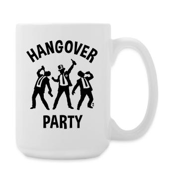 Hangover Party (JGA Junggesellenabschied Bier B) - Große Tasse 440 ml - Weiß - Rechts