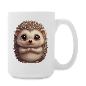 Dessin animé du hérisson câlin - Grande tasse 440 ml - blanc - Droite