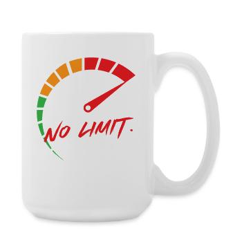 Sans limite : affichage de la vitesse - Grande tasse 440 ml - blanc - Droite