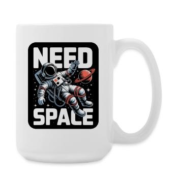 Need Space: Astronaut Motif - Large Mug 440 ml - white - Right