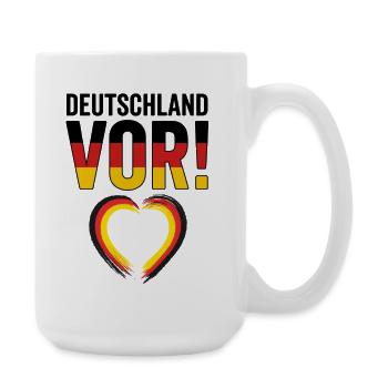 Football Love 2026: Heart for Germany - Large Mug 440 ml - white - Right