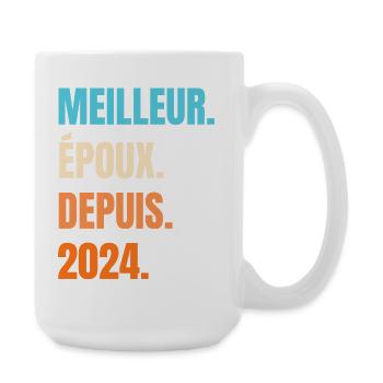 Best Husband Since 2024 Gift Husband - Large Mug 440 ml - white - Right