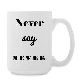 ZITAT. NACHRICHT. HUMOR. LUSTIGE ZITATE - Große Tasse 440 ml - Weiß - Rechts